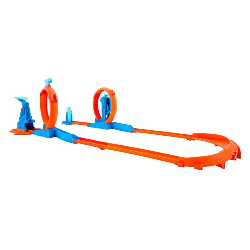Mattel Games Mattel - Hot Wheels Track Creator Triple Loop Speed Kit with 1/64 Die Cast Car - JDW39 - Image 1