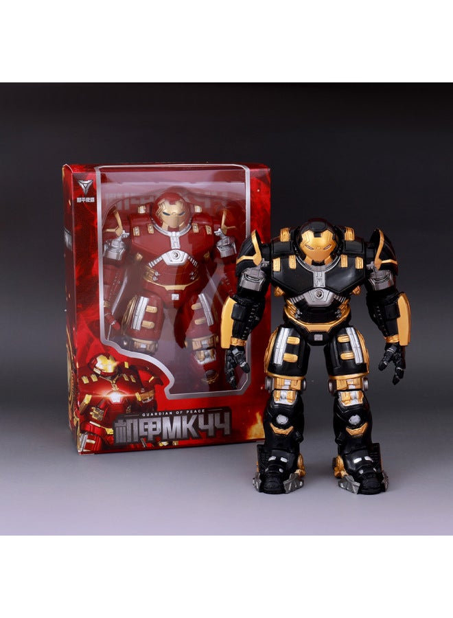لعبة Anti-Hulk Mecha المضيئة الرجل الحديدي لعبة مصنوعة يدويًا لتزيين سطح المكتب نموذج Revenge Alliance مصنوع يدويًا مجموعة كاملة - اللون: [سلسلة التحالف] نسخة Hulkbuster مطلية بالكهرباء + حقيبة - Image 3