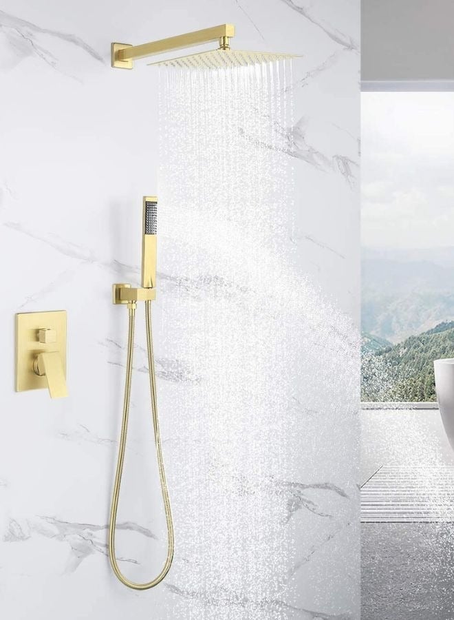 2 Functions Concealed Shower Faucet Factory Brushed Gold Color  - Image 2