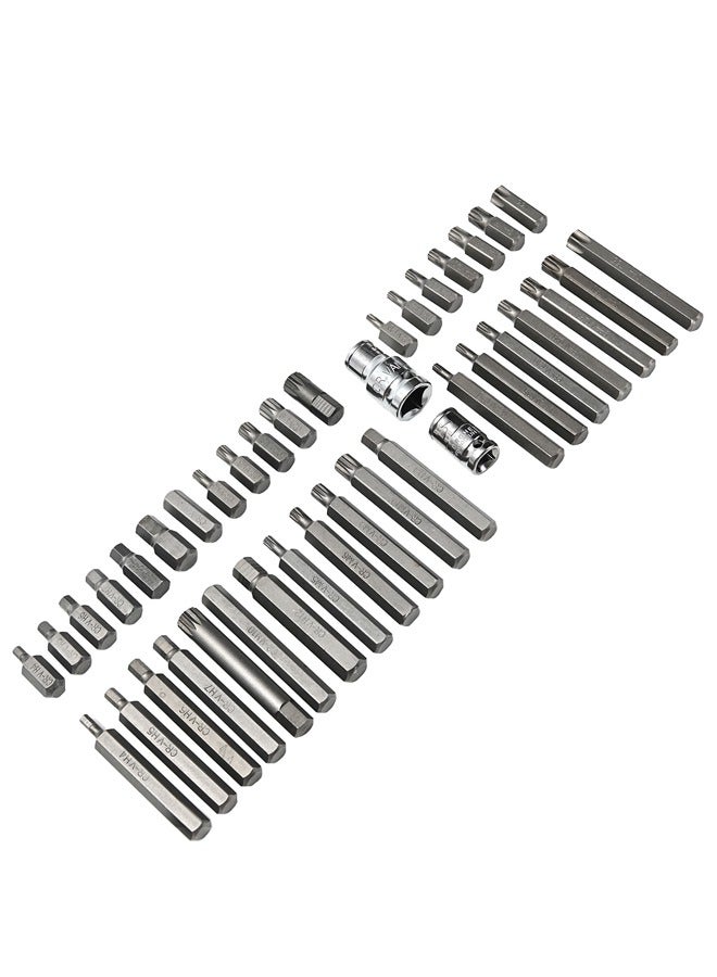 LAWAZIM 40-Piece Bit Socket Set with Red Iron Box - Image 2