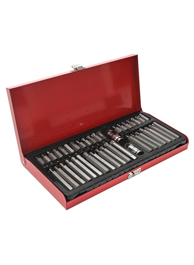 LAWAZIM 40-Piece Bit Socket Set with Red Iron Box - Image 5