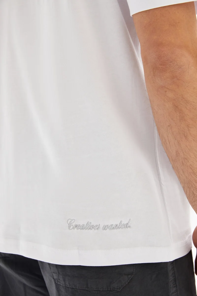 Wecre8 White "FEAR NONE" Printed T-shirt By WECRE8