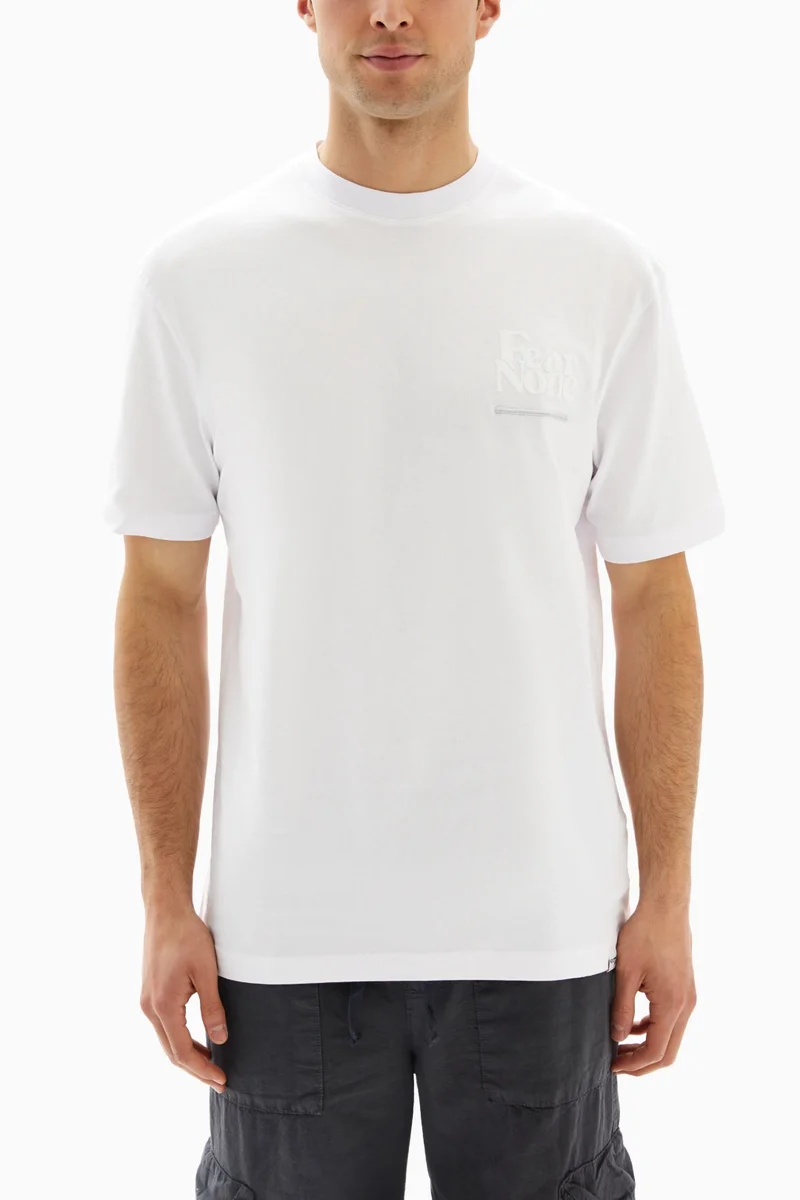 Wecre8 White "FEAR NONE" Printed T-shirt By WECRE8