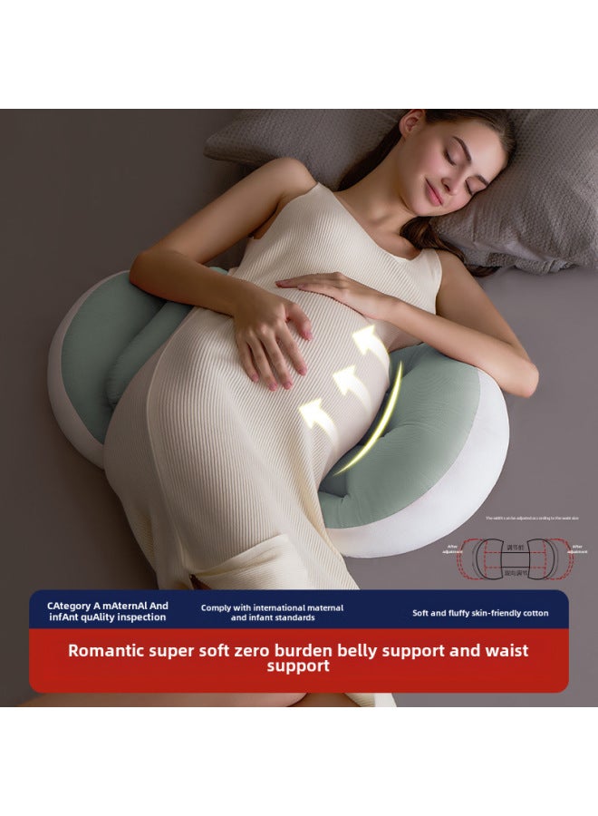 Pregnant Women Pillow Waist Protection Side Sleeping Pillow Belly Sleeping Side Sleeping Pillow Nursing Pillow U-shaped Waist Back Pillow Summer