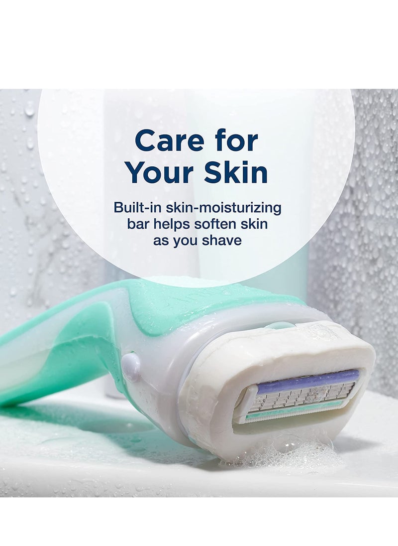 Intuition Intuition Sensitive Renewing Advanced Moisture Women Razor Refill Cartridges, 6 count(3count x 2Pack)  - Image 3