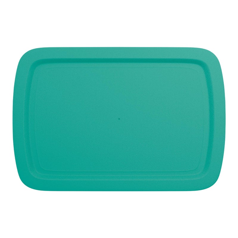 MRX Solutions Replacement Lid fits Pyrex 9x13 C233 Easy Grab Glass Casserole Baking Dish Container with Cut-Out Handles, for 3-Quart Model C-233-PC (Turquoise) - Image 1