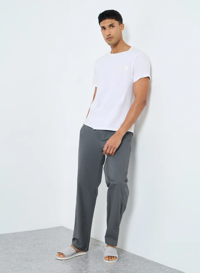Styli Styli Men Grey Solid Pyjama Pants