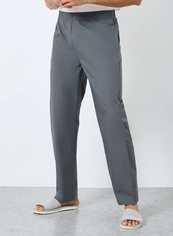 Styli Styli Men Grey Solid Pyjama Pants