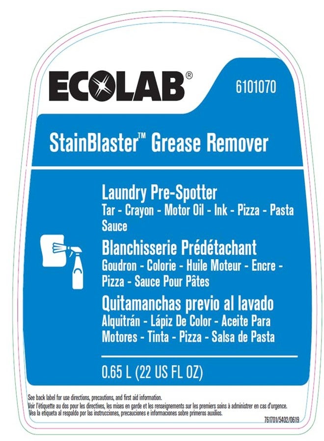 Ecolab Stainblaster Grease Remover Laundry Pre-Spotter- 22 FL OZ - Image 2