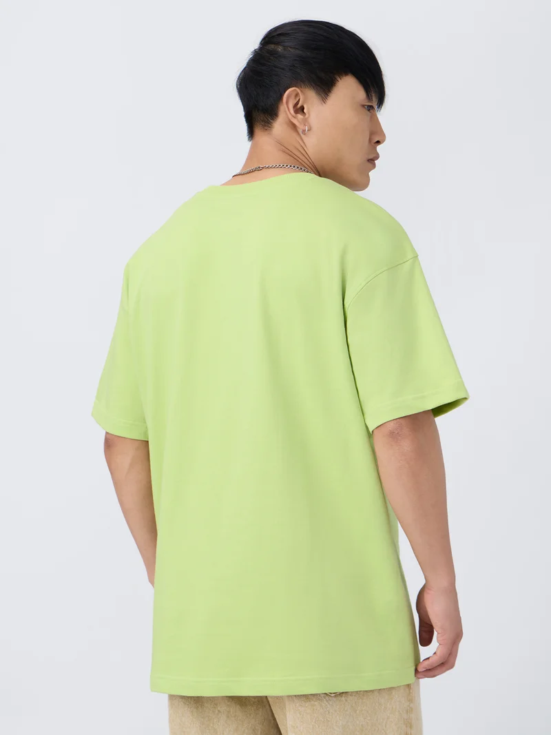 The Souled Store  Oversized T-Shirt: Neon Drift for Men | Best Price UAE