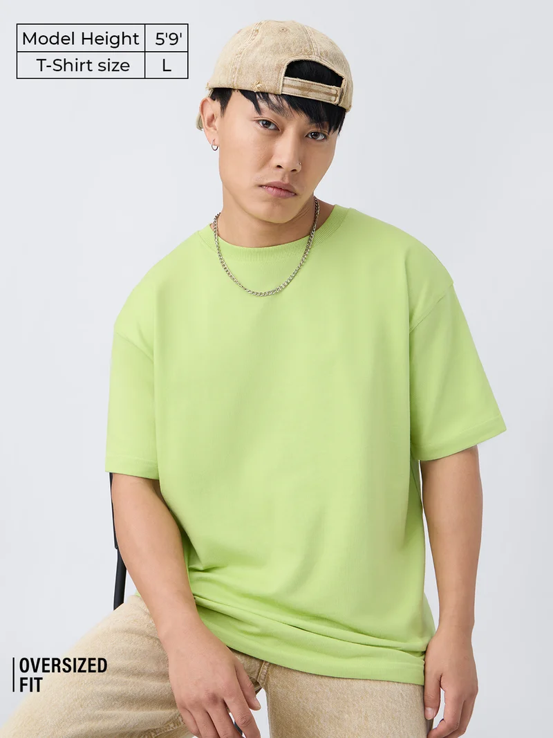 The Souled Store  Oversized T-Shirt: Neon Drift for Men | Best Price UAE