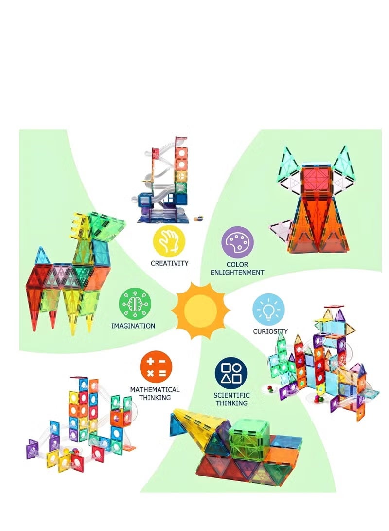 Magnetic Building Set for Kids - 42 Pieces Educational Magnetic Blocks - Image 2