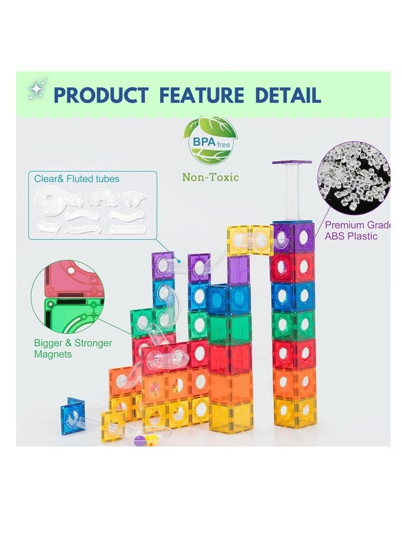 Magnetic Building Set for Kids - 42 Pieces Educational Magnetic Blocks - Image 4