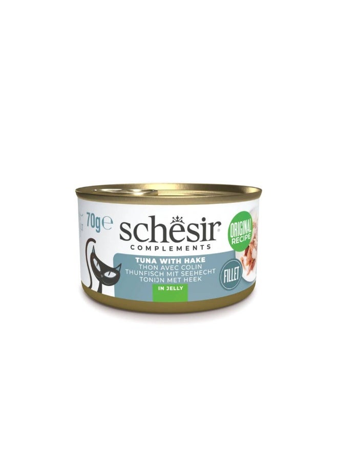 شيسر شيسير - طعام القطط الرطب المكمل في علبة جيلي - تونة مع سمك النازلي - Image 1