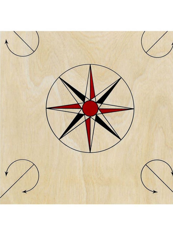 Surco Ellora Kids Size Wooden Carrom Board With 25 Coins, - Image 4
