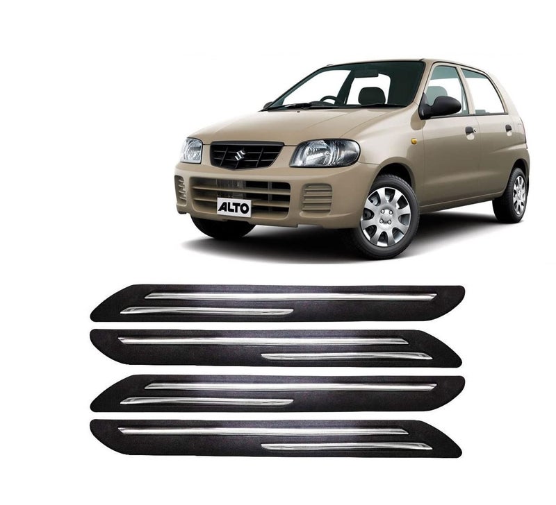 Car Bumper Guard for Maruti Alto (2002-2012) - (Chrome Strip)