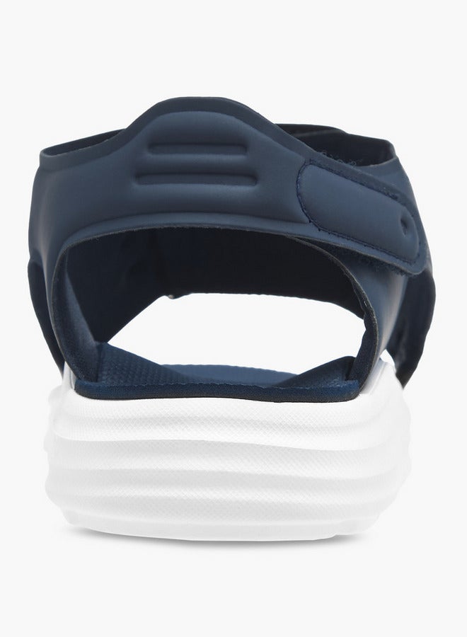 Kappa Boys' Logo Detail Sandals with Hook and Loop Closure - Image 4