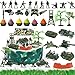 BANBALLON 35pcs Camo Cake Cupcake Toppers Camouflage Cake Decorations Army Military Party Supplies with Camo Happy Birthday Cake Topper Army Men Tanks Vehicles for Army Military Themed Party Boys Girls Veteran - Image 2