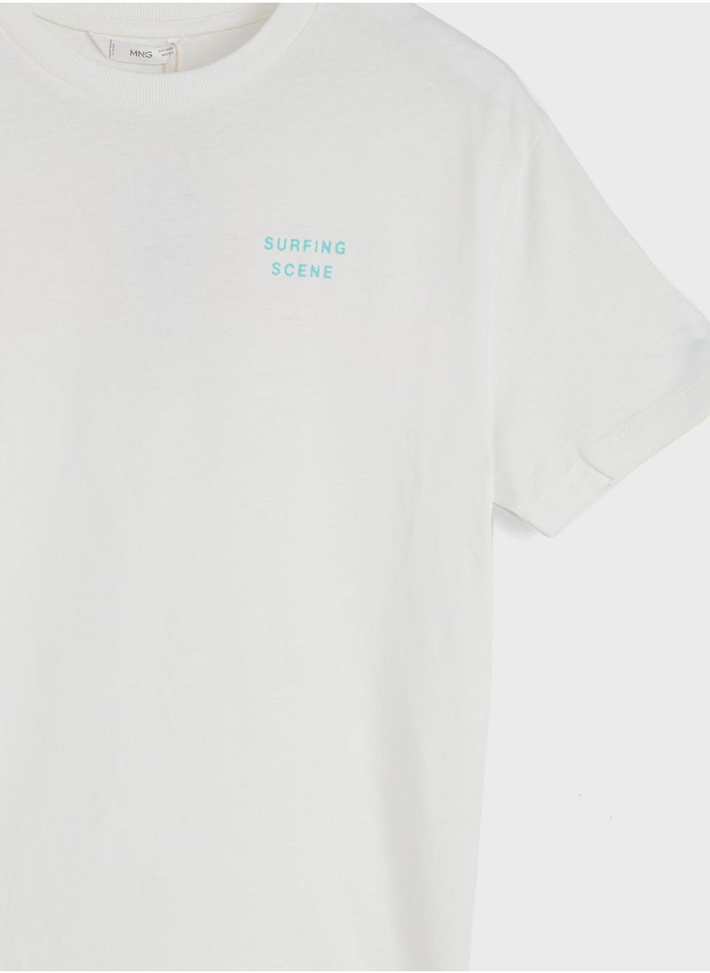MANGO - Youth California Print T-Shirt - Image 1