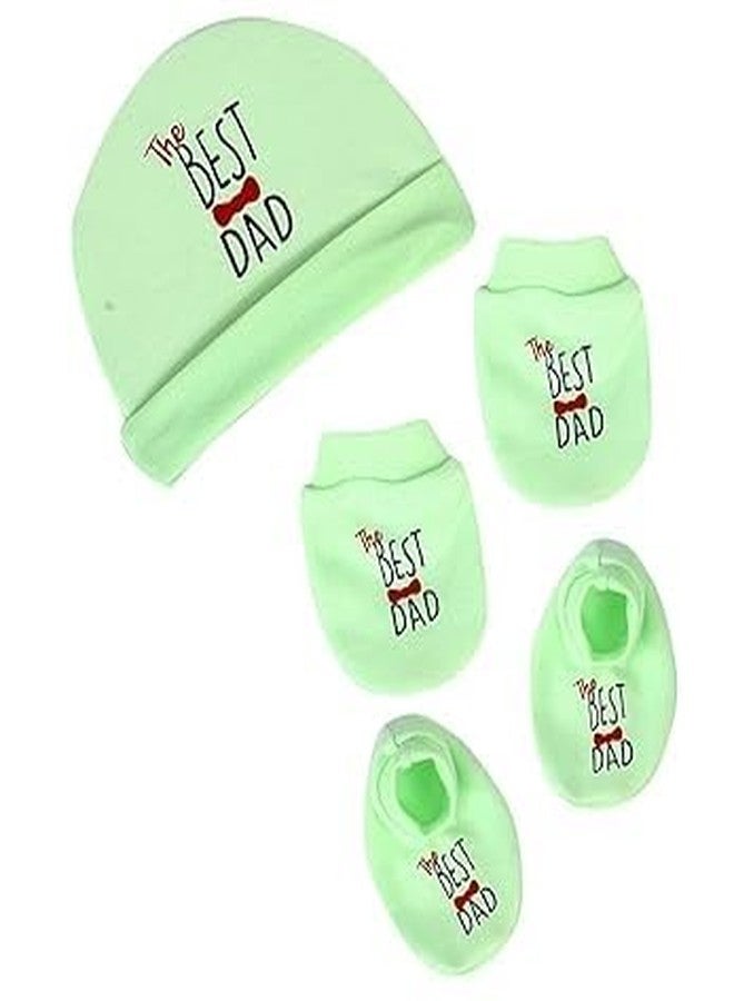 JUSTLIST Newborn Baby Caps|Mittens & Booties Combo Set For 0-3 Months |Babies Gloves & Socks Set|Baby Shower Gift|Designs & Colors Are Same As In Photo|Multicolor (Pack Of 3 Pairs) - Image 2