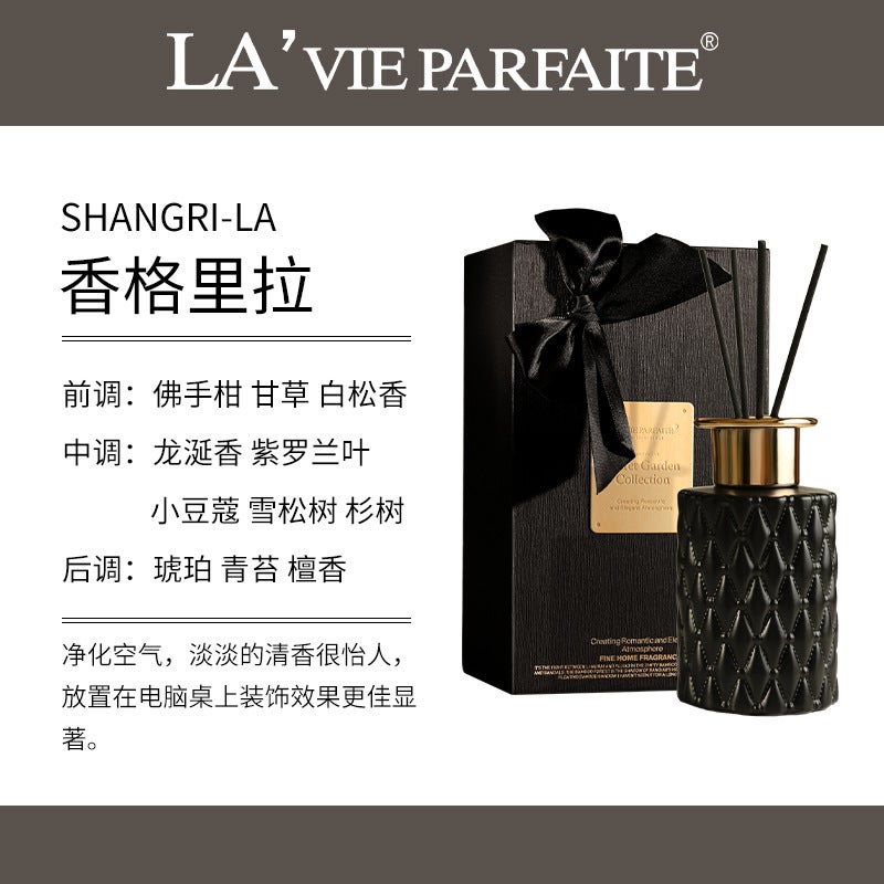Black Aromatherapy Set Souvenir Gift El Home Fragrance Rattan Fireless Aromatherapy Essential Oil Oe M Manufacturer - Image 1