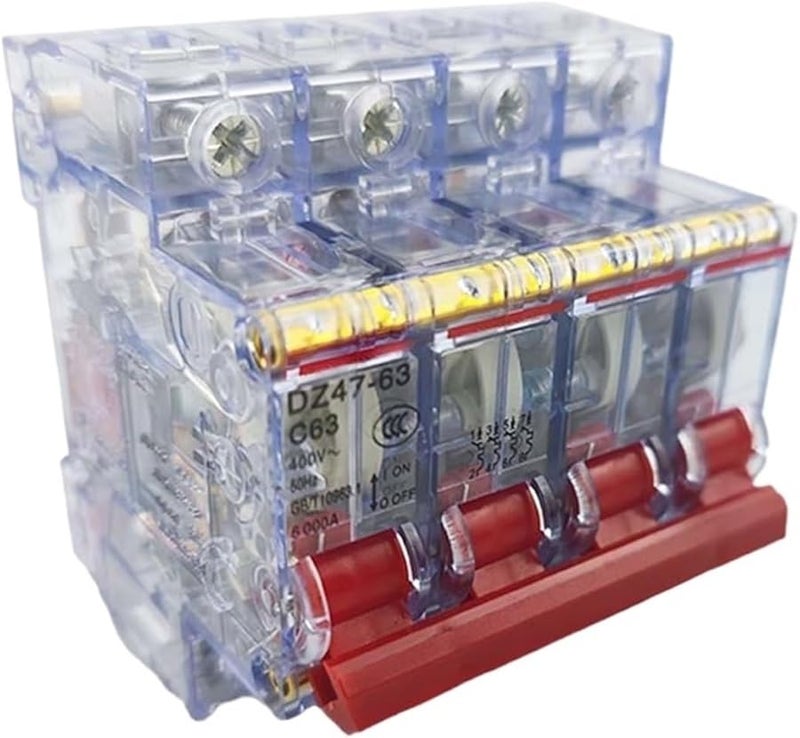DZ47 63 4 Pole 40A C Type Miniature Circuit Breaker Transparent Air Switch - Image 2