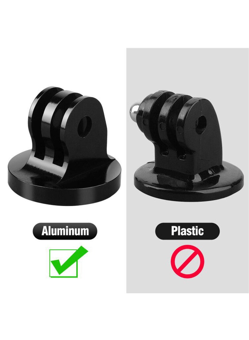 Excefore 1/4 Tripod Mount Adapter Compatible for Gopro, 2 Pack 1/4 20 Aluminum Adapter Mount for Tripod Compatible with Gopro Hero 11,10, 9, 8, 7, 6, 5, 4, 3+, 3, 2, 1 HD, DJI Osmo Action and More - Image 2