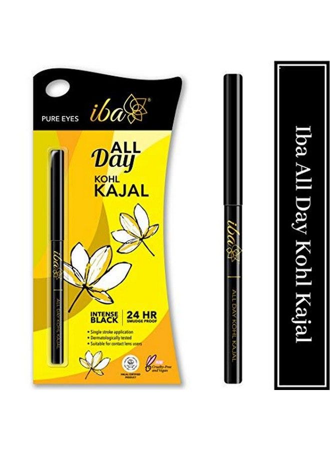 Iba Halal Care Perfect Look Long Wear Mattifying Compact 02 Medium Shell 9G And Iba Halal Care All Day Kohl Kajal Jet Black 0.35G - Image 5