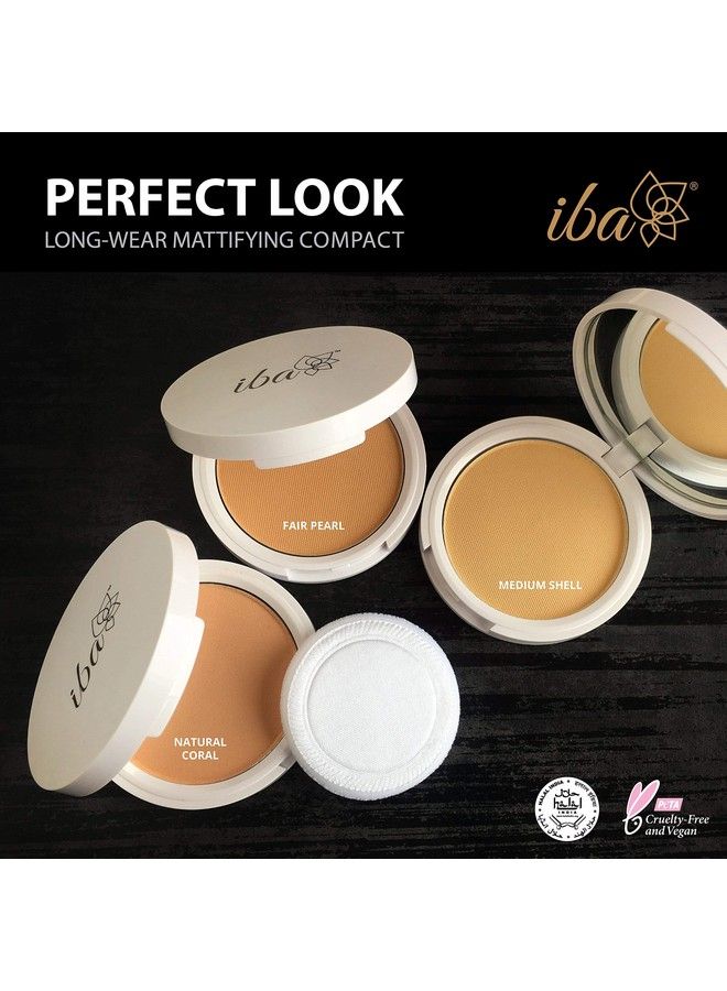 Iba Halal Care Perfect Look Long Wear Mattifying Compact 02 Medium Shell 9G And Iba Halal Care All Day Kohl Kajal Jet Black 0.35G - Image 4