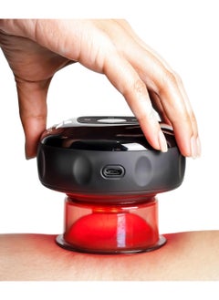 REVO The Original 4-in-1 Smart Cupping Therapy Massager, Red Light Therapy for Targeted Pain Relief, Knots, Aches, Muscle Soreness, Circulation & Tighter Skin, Portable Cupping Kit  - Image 1
