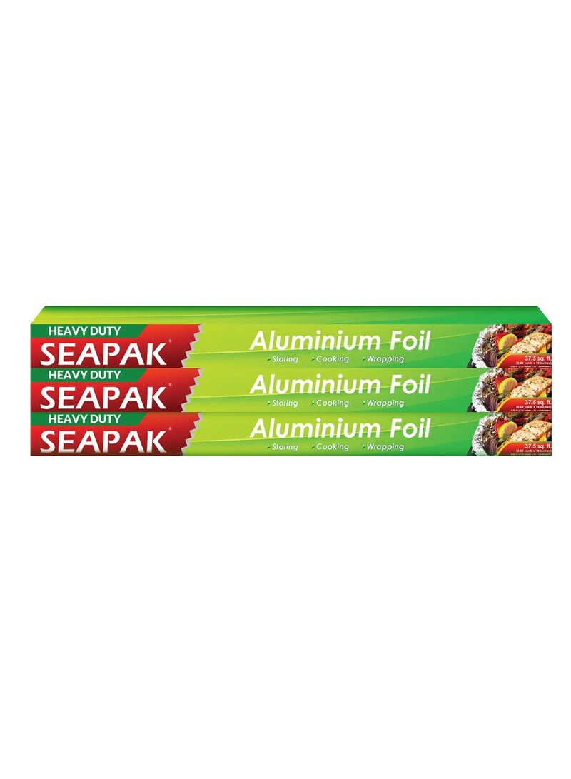 SEAPAK Aluminium Foil 3x37.5 sqft Premium Quality Kitchen Essential for Food Preservation - Image 1