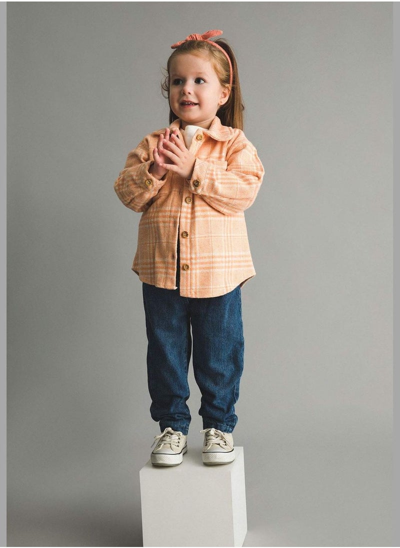 DeFacto BabyGirl Regular Fit Denim Trousers  - Image 3