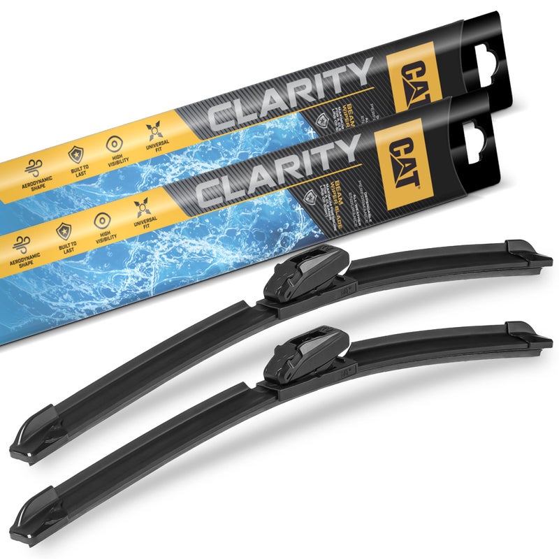CAT C2.0 Wiper Blades (2-Pack), Front or Rear Wiper Blades for Cars SUVs Trucks, Direct OEM Replacement, Heavy Duty Streak-Free All Seasons Silent Crystal Clear Easy Installation - 24" + 20" - Image 5