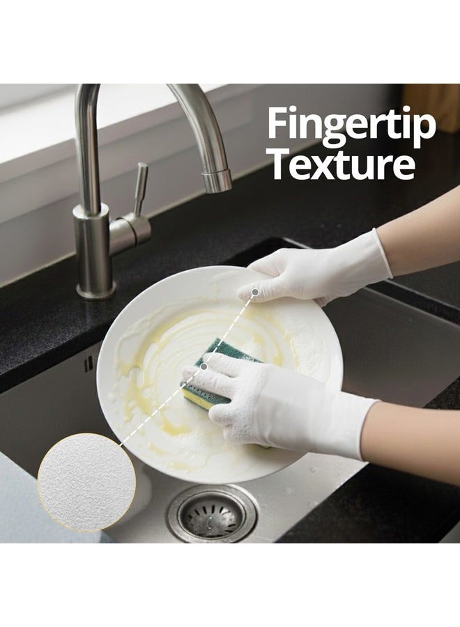 SwiftGrip Disposable Nitrile Examination Gloves, 3 Mil, Medium, Box of 100, Latex Free Disposable White Nitrile Gloves for Medical, Cleaning, Kitchen and Beautician, Suitable for - Image 5