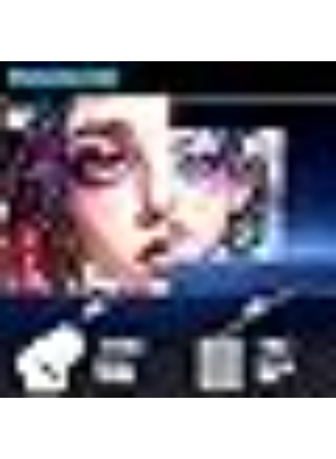 Mini Projector 1080P 4K Support with WiFi 6 & Two-way Bluetooth 5.2, Portable HY300 Pro+ Smart Projector Manual Focus, 180° Rotatable, Movie Home Bedroom Outdoor Projector for Phone, Laptop, PC, White - Image 3