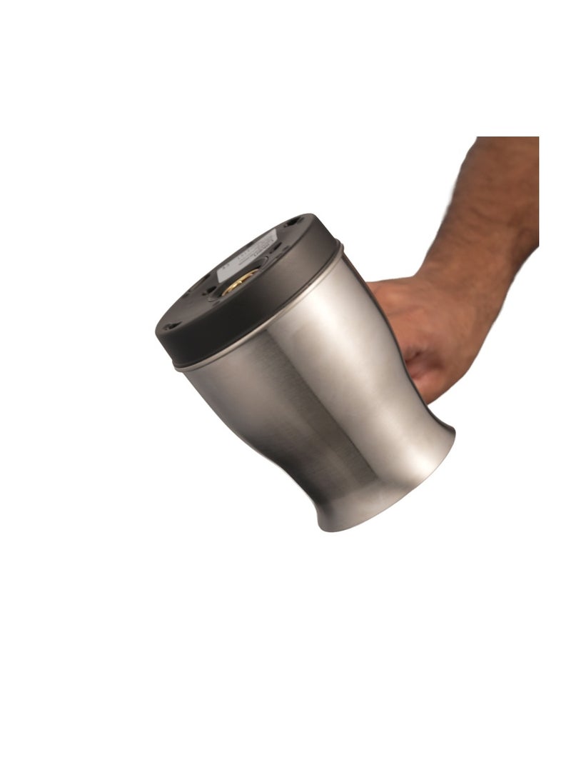 Clikon Turkish Coffee Maker – 600ml Capacity, 360° Rotational Base, Stainless Steel Construction – CK5161 – Silver 600 ml 600 W CK5161 silver - Image 3