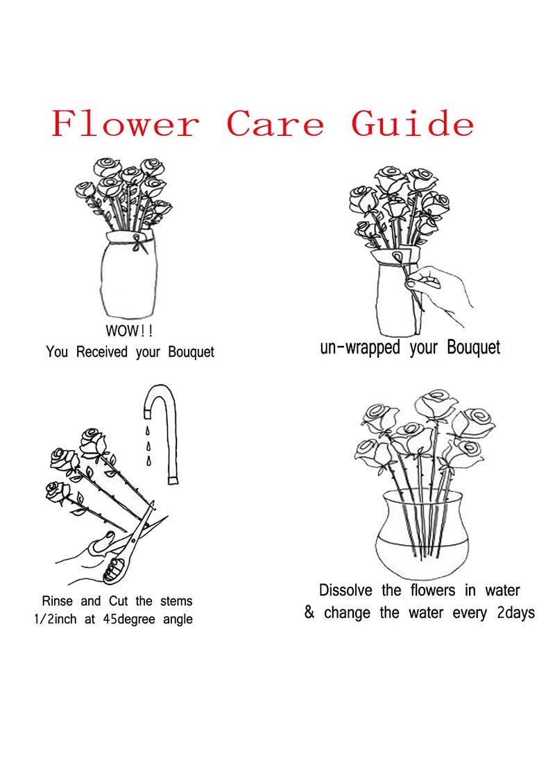 EG2I EG2i 6 Red Gerberas with White Gypso Or Green Fillers Wrapping With Red Paper and Red Ribbon  - Image 2