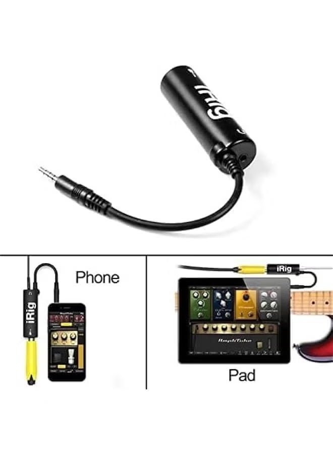 Ruili Guitar Bass Adapter iRig Effects Interface Cable for iPhone iPad iPod Everyday Use Music Accessories - Image 2