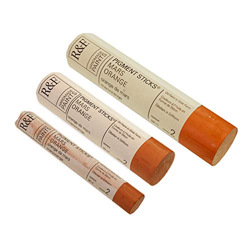 R&F Handmade Paints - Professional Oil Pigment Stick, Mars Orange, 38 ml - Image 3