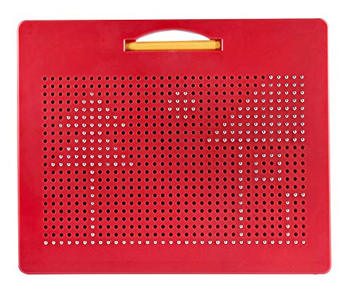 Playmags Magnetic Drawing Board Large Writing Tablet for Kids  Toddlers Magnet Beads wDrawing Stylus 12 x 10  STEM Educational Activities for Boys  Girls Ages 48 - Image 1