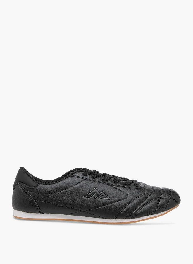 Oaklan by Shoexpress Stitch Detail Sneakers with Lace-Up Closure