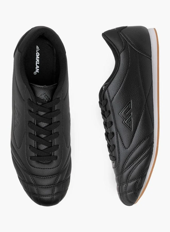 Oaklan by Shoexpress BLACK Stitch Detail Sneakers with Lace-Up Closure for Men | Best Price UAE