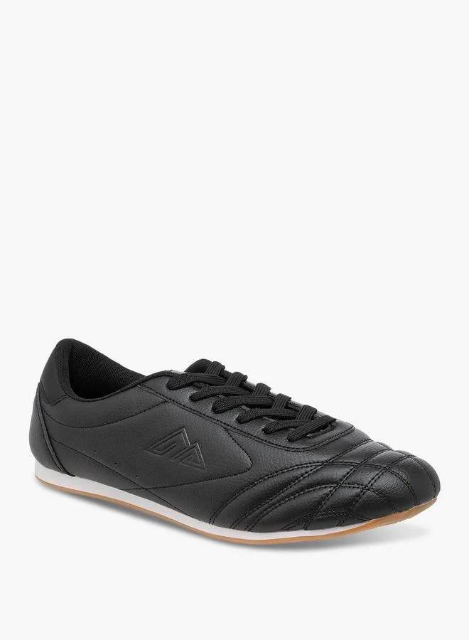Oaklan by Shoexpress Stitch Detail School Sneakers With Lace-Up Closure