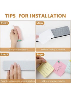 Felt Pin Board 5 Pack Strips Bulletin Board For Bedrooms Offices Home Wall Decoration Notice Board Self Adhesive Cork Board With 50 Push Pins For Paste Notes Photos Schedules White - pzsku/Z59B0589071D6FBDA6F56Z/45/_/1740915942/65adbed0-921f-4a26-8c04-e5f5a2578aba