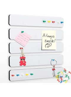 Felt Pin Board 5 Pack Strips Bulletin Board For Bedrooms Offices Home Wall Decoration Notice Board Self Adhesive Cork Board With 50 Push Pins For Paste Notes Photos Schedules White - pzsku/Z59B0589071D6FBDA6F56Z/45/_/1740915990/b96fcaf0-6d4a-4c29-86f1-dd28087c93fd