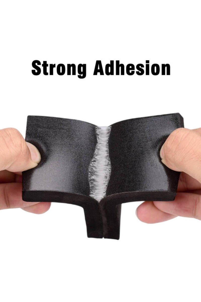 erorex Rubber Self Adhesive Sponge Seal Strip Single Sided Adhesive EVA Black Foam Anti-collision Seal G... - Image 3