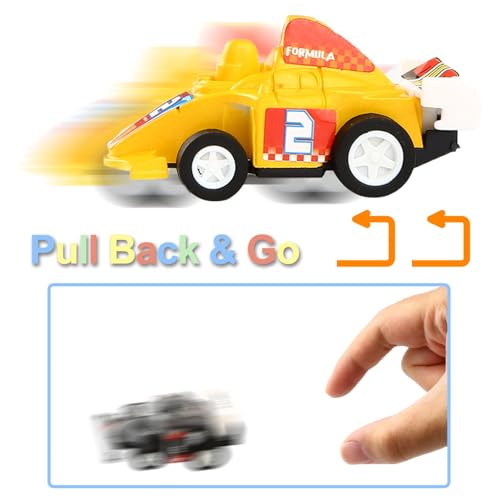 Yeonhatoys Yeonha Toys Pull Back Vehicles, 12 Pack Mini Assorted Construction Vehicles and Race Car Toy for Kids and Toddlers - Image 5