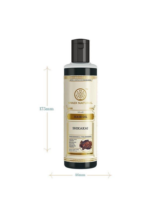 Khadi Natural Shikakai Hair Oil 210Mlherbal Hair Oil Strengthens Hair Follicles Suitable For All Hair Types - Image 4