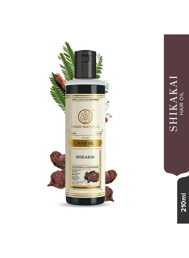Khadi Natural Shikakai Hair Oil 210Mlherbal Hair Oil Strengthens Hair Follicles Suitable For All Hair Types - Image 5