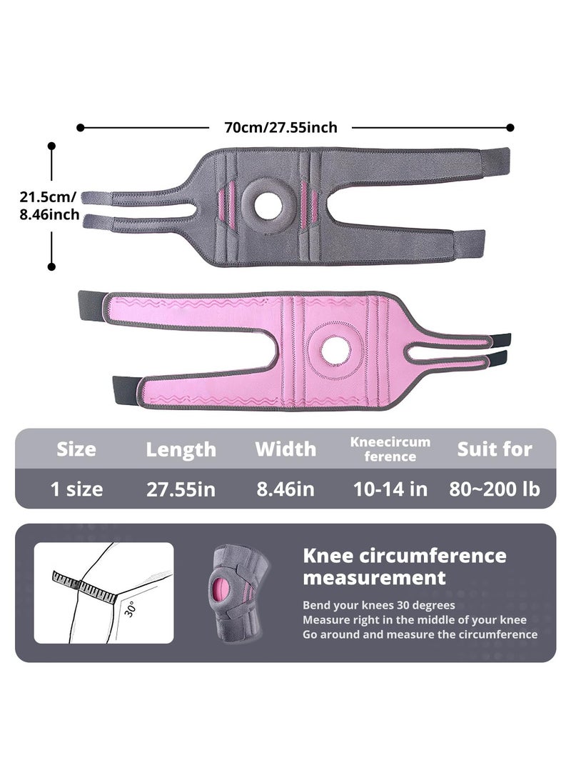 INFOSUN - Knee Brace, Knee Compression Sleeve Support with Patella Gel Pad & Side Spring Stabilizers, Medical Grade Knee Protector for Running, Meniscus Tear, Arthritis, Joint Pain Relief, Sport - Image 1